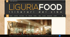 Desktop Screenshot of liguriafood.it